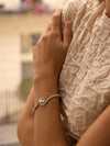 The Boodles National Gallery Collection - Motherhood Platinum Pink Diamond Bangle