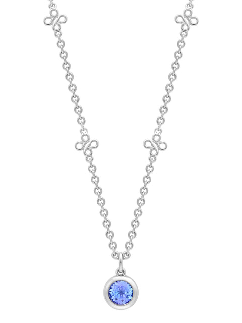 Beach Tanzanite Platinum Pendant