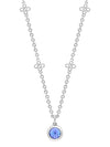 Beach Tanzanite Platinum Pendant