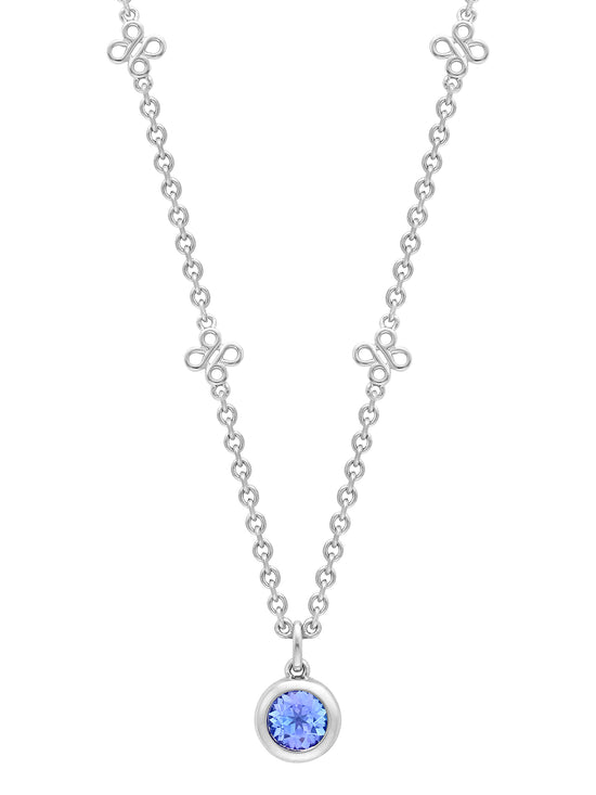 Beach Tanzanite Platinum Pendant