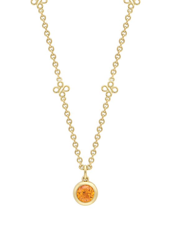 Beach Mandarin Garnet Yellow Gold Pendant | Boodles