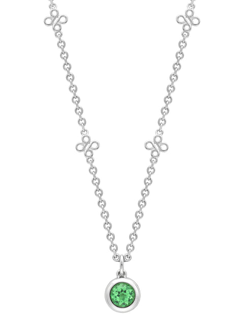 Beach Tsavorite Platinum Pendant