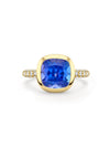 Florentine Dolce Vita Cushion Tanzanite Yellow Gold Ring