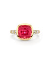 Florentine Dolce Vita Cusion Pink Tourmaline Yellow Gold Ring | Boodles