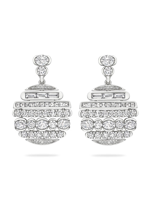 The Boodles National Gallery Collection - Play of Light Platinum Earrings