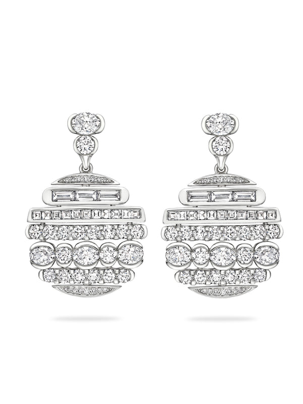 The Boodles National Gallery Collection - Play of Light Platinum Earrings