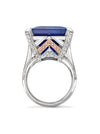 Fifth Avenue Octagonal Sapphire Platinum Ring