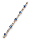 The Boodles National Gallery Collection - Play of Light Cushion Sapphire Rose Gold Bracelet