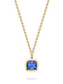 Florentine Dolce Vita Cushion Tanzanite Yellow Gold Pendant | Boodles