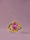 A Family Journey Barcelona Pink Sapphire Yellow Gold Ring