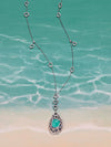 A Family Journey St. Tropez Paraiba Platinum Pendant