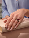 Monaco Oval Ruby and Pink Diamond Ring