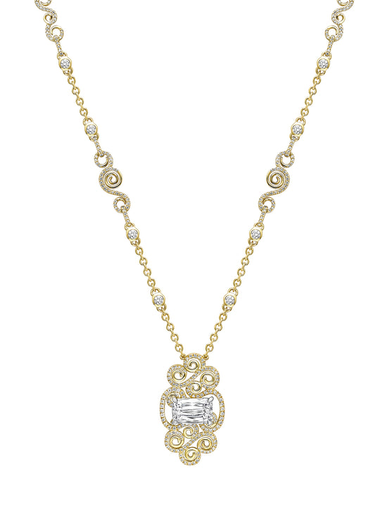 A Family Journey Vienna Ashoka Diamond Yellow Gold Pendant