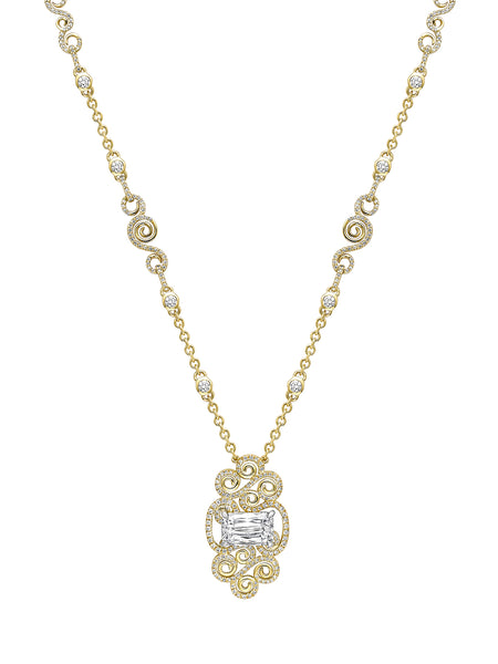 A Family Journey Vienna Ashoka Diamond Yellow Gold Pendant