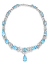 A Family Journey Geneva Aquamarine Platinum Necklace