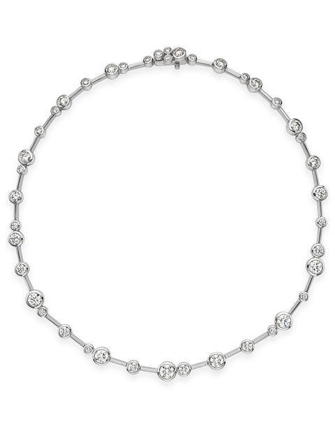 Raindance Large Platinum Diamond Necklace