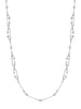 Raindance 25 Pink and White Diamond Long Platinum Necklace