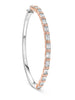 Ashoka White and Pink Diamond Bangle