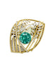 A Family Journey St. Moritz Tourmaline Yellow Gold Brooch