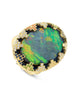 A Family Journey Amsterdam Black Opal Yellow Gold Ring