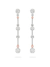 Raindance 25 Pink and White Diamond Drop Earrings