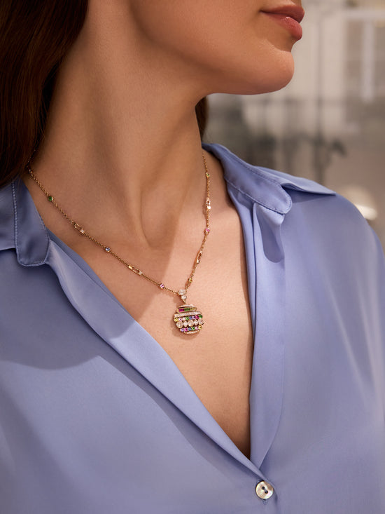 The National Gallery Play of Light Rose Gold Ruby Pendant