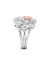 Raindance 25 Pink and White Diamond Platinum Ring