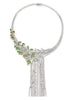 Waterfall and the Songbird Diamond and Tsavorite Necklace