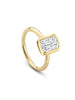 Florentine Large Ashoka Yellow Gold Ring