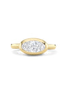 Florentine Large Marquise Yellow Gold Ring