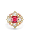 Venice Ruby Yellow Gold Ring