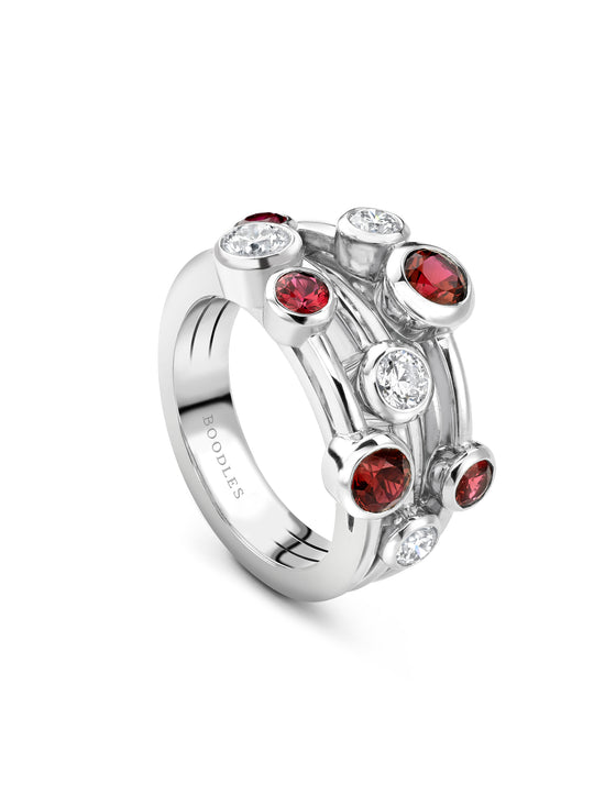 Raindance Classic Platinum Ruby Ring