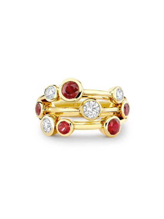 Raindance Classic Yellow Gold Ruby Ring