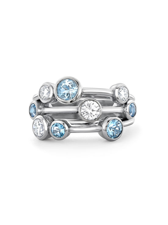 Raindance Classic White Gold Aquamarine Ring