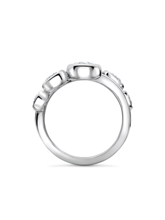 Beach Platinum Diamond Ring