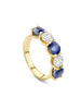 Classic Evermore Five Stone Sapphire Yellow Gold Eternity Ring