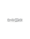 Waterfall Full-Hoop Platinum Diamond Ring