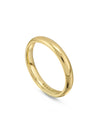 Men's Classic Court Shaped Yellow Gold Wedding Band