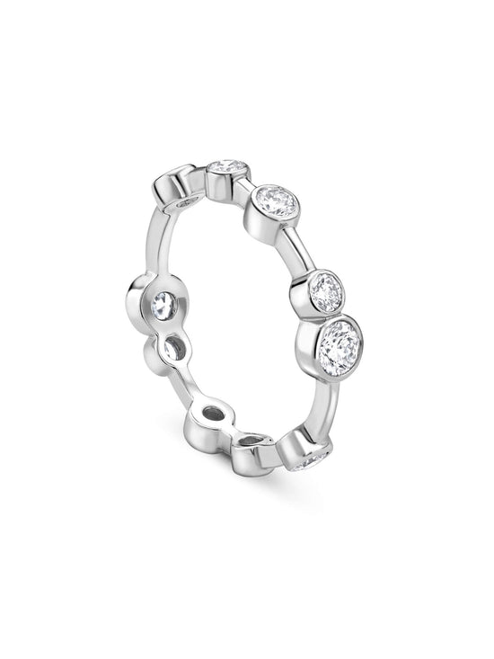 Raindance Full-Hoop Platinum Diamond Ring