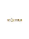 Waterfall Semi Yellow Gold Diamond Eternity Ring