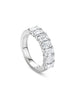 Ashoka Diamond Seven Stone Half Platinum Eternity Ring