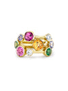 Raindance Yellow Gold Rainbow Watercolour Ring