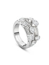 Waterfall Classic Platinum Diamond Ring