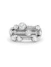 Waterfall Classic Platinum Diamond Ring