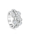 Raindance Large Platinum Diamond Ring