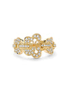 Blossom Triple Yellow Gold Diamond Ring