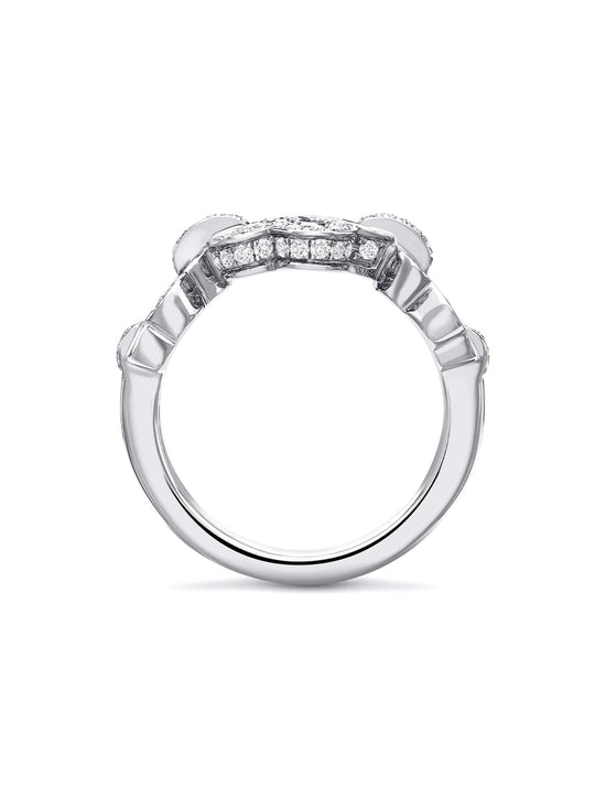 Blossom Triple White Gold Diamond Ring