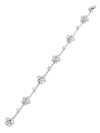 Raindance Platinum Diamond Cluster Bracelet