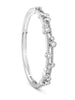 Waterfall Platinum Diamond Double Bangle