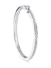 Jazz Large White Gold Diamond Bangle